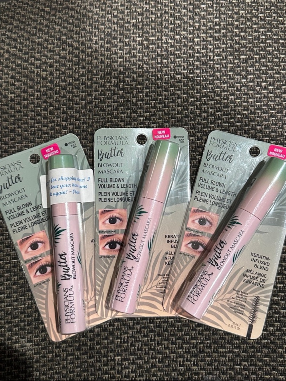 Physicians Formula Butter Blowout Mascara in light pink tube